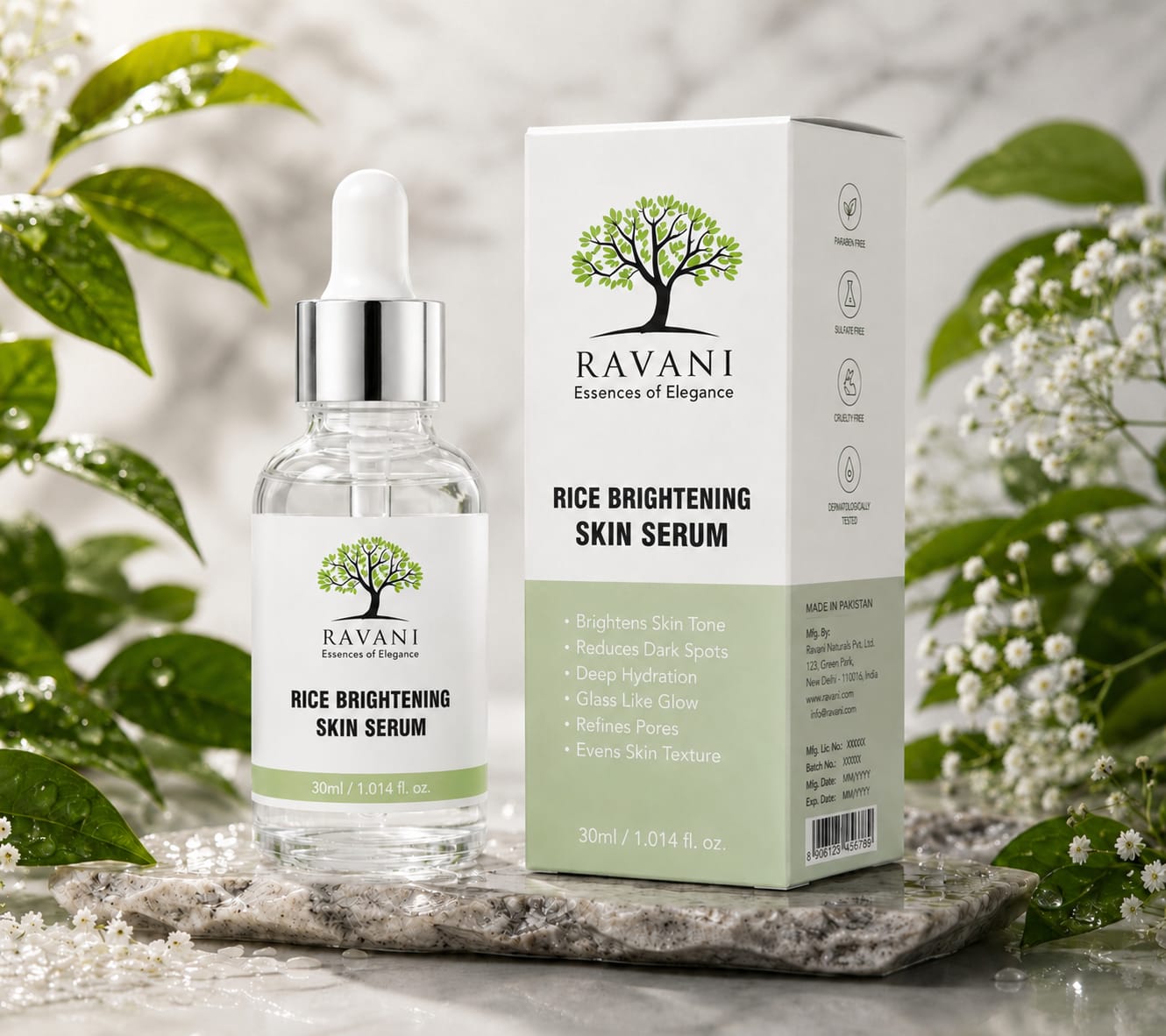 Ravani Rice Brightening Skin Serum